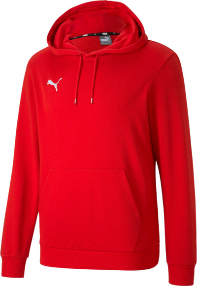 Bluzë me kapuç Puma TeamGoal 23 Casuals M, me xhep kangur, pambuk me poliester, e kuqe