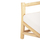Sofa Torc druri teak natyral–e bardhë 210×100×80 cm (HM9339), bardhë