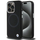 Këllëf telefoni BMW Signature Liquid Silicone për iPhone 15 Pro Max 6.7", silikon i lëmuar, i zi
