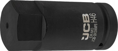 Bit goditës JCB 1" 46mm, 6-këndor, i zi