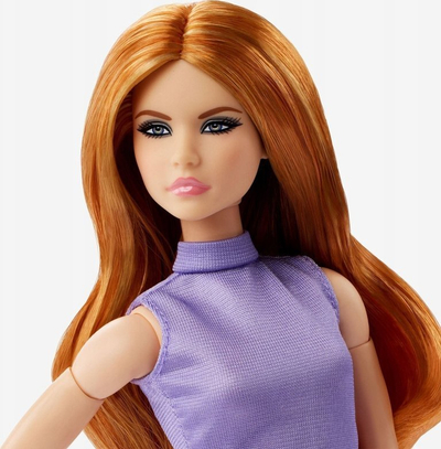Kukull koleksionare Barbie Looks No. 20, flokë të kuqe, veshje lejla me shkëlqim