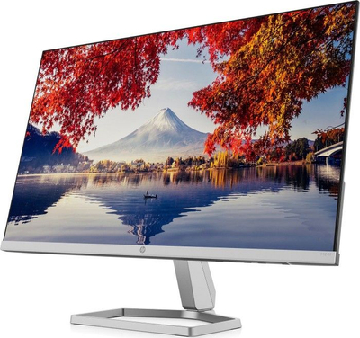 Monitor HP M24f, 23.8", Full HD 1920 x 1080, i zi me argjend