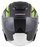 Helmetë moto CASSIDA Jet Tech 2.0 RoTo, vizor i gjatë, e zezë mat fluo e verdhë e bardhë