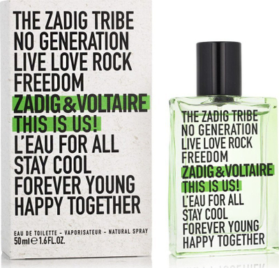 Parfum uniseks Zadig & Voltaire This Is Us L'eau For All, EDT, 50ml