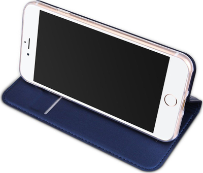 Futrollë telefoni Fashion Case Samsung Galaxy A35 5G, me mbajtëse, me këmbëz, blu e errët