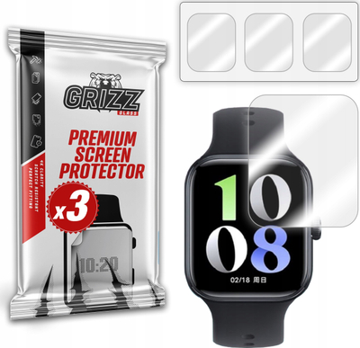 Foli mbrojtëse hidrogel për orë Vivo Iqoo Watch GT, set 3 copë, transparente