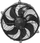 Ventilator SPAL 405mm high performance, thithës, fuqi e lartë