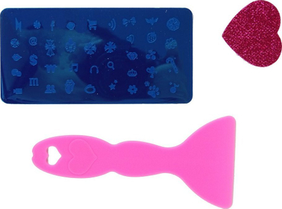 Set loje Leantoys Nail Painting me valixhe për lyerje thonjsh, rozë me shkëlqim