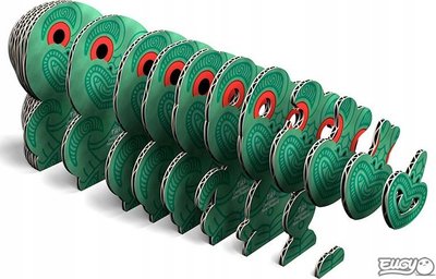 Puzzle 3D Eugy Tiki, 24 pjesë, ekologjik, shumëngjyrësh