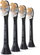 Kokë furçe zëvendësuese Philips Sonicare A3, set 4 copë, pastrim i thellë, e zezë