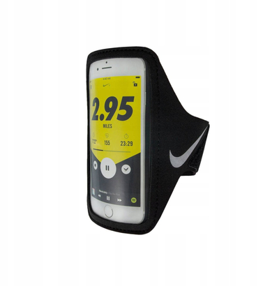 Mbajtëse krahu për telefon Nike Lean Arm Band Plus, universale, e zezë