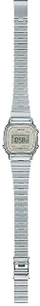 Orë dore për femra Cassio Collection Vintage Mini LA670WEA-8AEF, e argjendtë