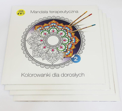 Libër me mandala për ngjyrosje Therapeutic Mandala Part 2, për të rritur, relaksim dhe art terapi