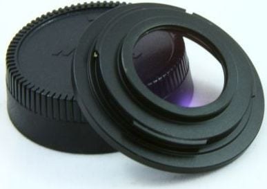 Adapter objektivi JYC Nikon Ai AiS AF në M42 me lentë optike, i zi