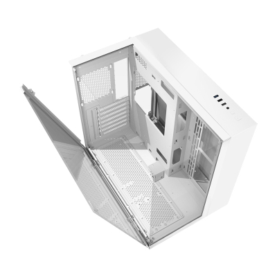 Kasa kompjuteri Darkflash TH285M, M ATX ITX, xham i temperuar, e bardhë