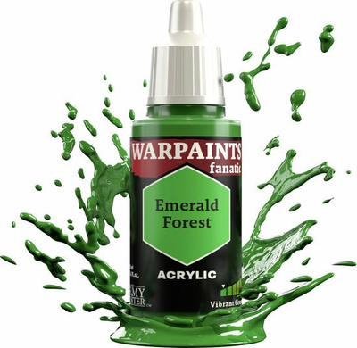 Ngjyrë akrilike The Army Painter Warpaints Fanatic Emerald Forest për miniatura, jeshile