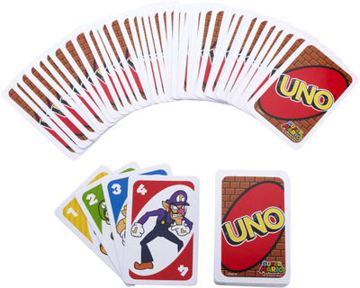 Loja me letra Mattel UNO, me tema të ndryshme, shumëngjyrëshe