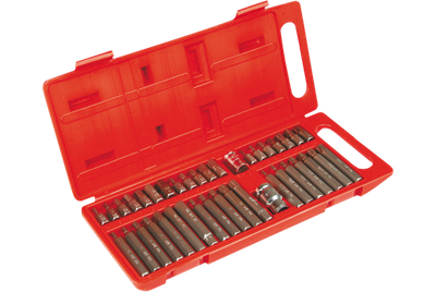 Set majash për kaçavida Top Tools Spline Torx Hex, 40 copë