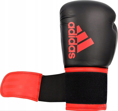 Doreza boksi Adidas Hybrid 100, 8 oz, t’kuqe e t’zeza