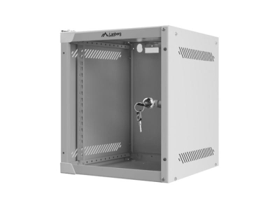 Kabinet rrjeti i varur Lanberg 10" 6U WF10-2306-10S, kapacitet 20 kg, IP20, gri