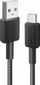 Kabllo USB Anker 322, USB A me USB C, 0.9 m, e zezë