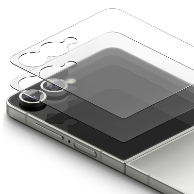Xham i temperum Ringke Cover Display Pro, 2 copë, për Samsung Galaxy Z Flip 7, transparent