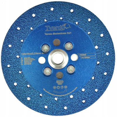 Disk diamant prerës dhe bluarës Tvardy 2in1, 125mm, filetë M14