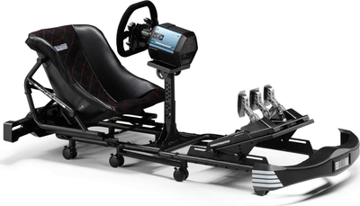 Kokpit simulimi Uni Next Level Racing Go Kart Simulator Cockpit Plus, sedilje e rregullueshme, kornizë e fortë, i zi