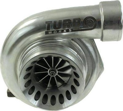 Turbinë TurboWorks GTX3582R DBB CNC, flanxhë T3, 4-bolt 0.82AR, ngjyrë argjend
