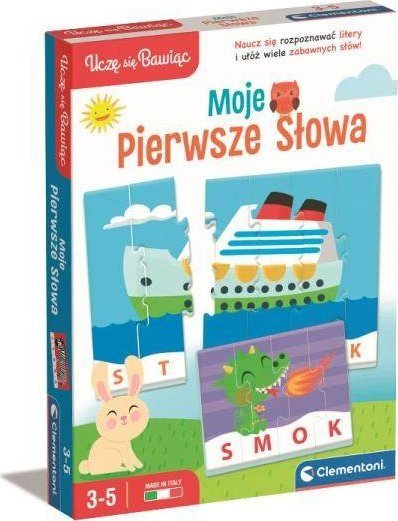 Loja edukative Clementoni Learning by Playing My First Words, puzzle fjalësh, 3 5 vjeç