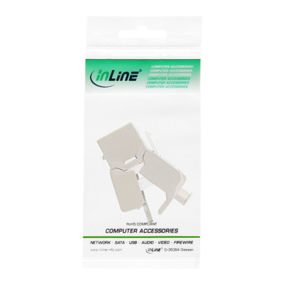 Modul rrjeti InLine RJ45 Keystone Jack, Cat.6a, 10 Gb/s, i argjendtë