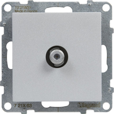 Prizë TV Legrand SUNO 721363, type F, 1.5 dB, alumini