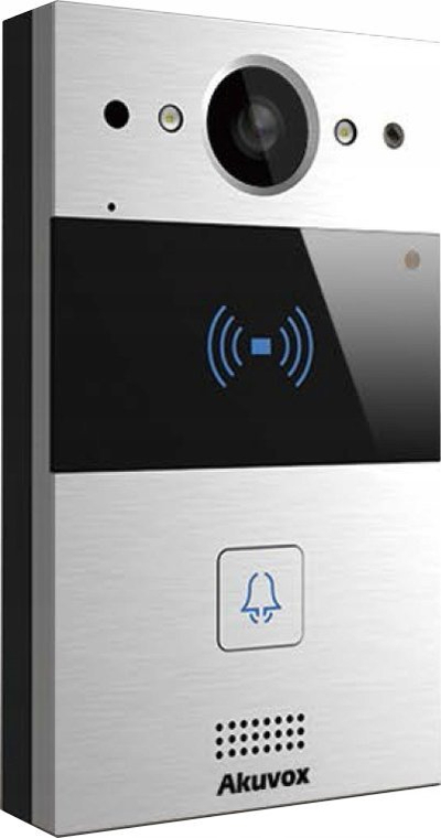 Panel hyrës video Akuvox R20AS, IP, për ndërtesa, gri