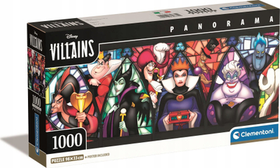 Puzzle Clementoni Disney Villains, 1000 copa, shumëngjyrësh