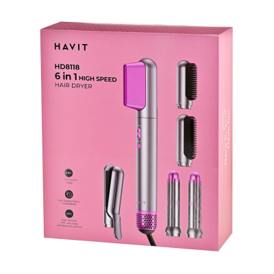 Tharëse flokësh Havit HD8118 EU, 1200W, 3 shpejtësi, gri