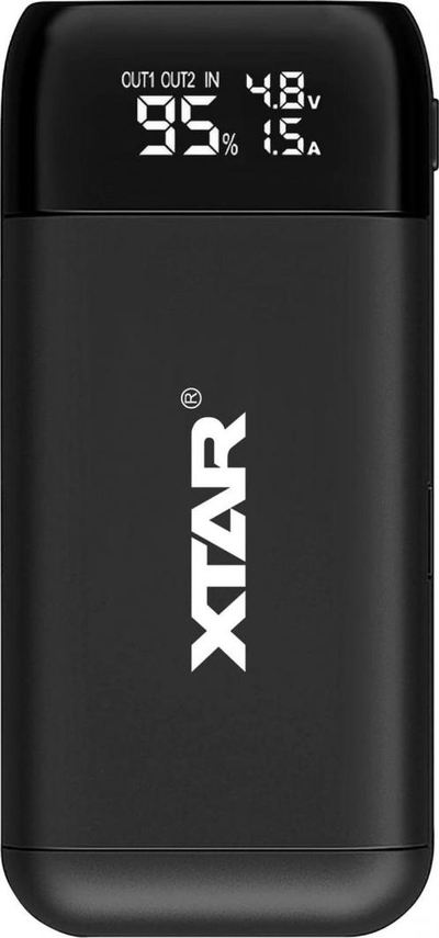 Karikues për bateritë 18650 XTAR PB2S, i zi