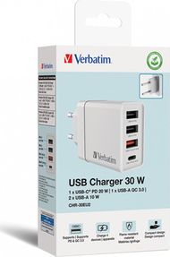 Ngarkues Verbatim, USB, 5V, i bardhë