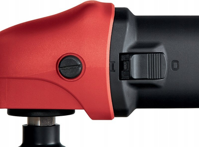 Makine lustruese FLEX 405817, me rrymë, 80 mm, e kuqe e zezë
