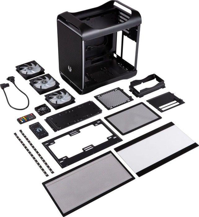 Kasë BitFenix Prodigy M 2022 ARGB, e zezë, Mini Tower