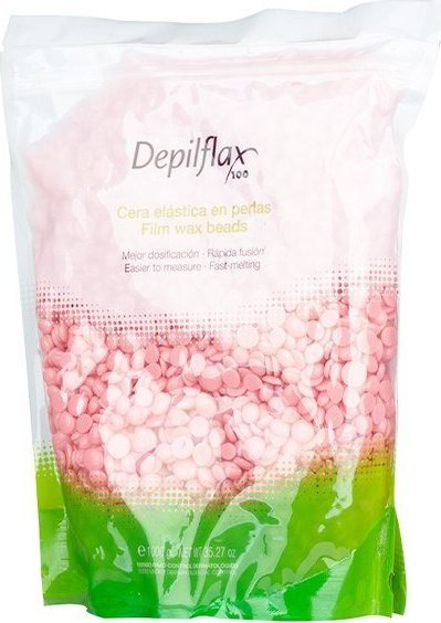 Dyll për depilim Depilflax 100 Pearl Pink Dew, fleksibël, shkrihet shpejt në temperatura të ulëta, 1000 g