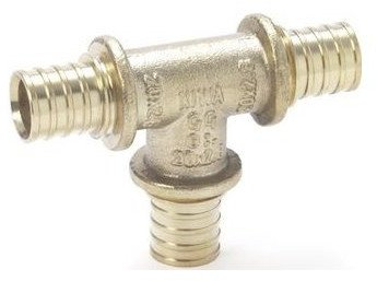 Т спојка од бронза Rehau RAUTHERM LX, еднаков дијаметар 16 17 mm, сет 5 парчиња