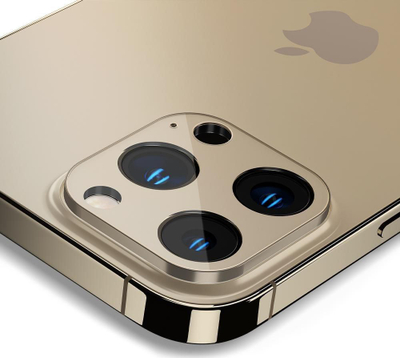 Mbrojtës lente Spigen Glas.tR Optik për iPhone 13 Pro dhe 13 Pro Max, xham i temperu, Gold