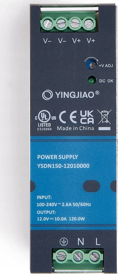 Furnizues energjie DIN rail YINGJIAO YSDN150-12010000, 12V DC, 120W, gri