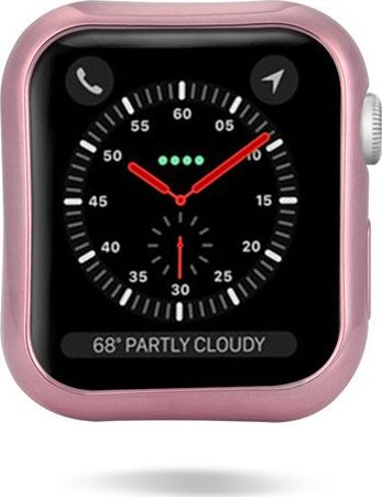 Kësja mbrojtëse Dux Ducis për Apple Watch 44mm, silikon, set 2 copë, rozë dhe transparente