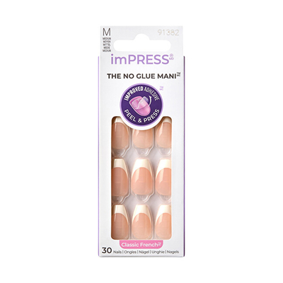 Thonj vetëngjitës KISS imPRESS Nails Ideal, 30 copë