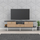 Komodë TV BEECON HM18185, 180x36x53 cm, melaminë, sonoma me mermer të zi
