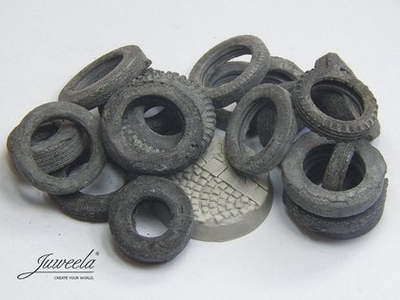 Set miniaturash Juweela goma të përdorura të mëdhaja Universal, ngjyrë e zezë