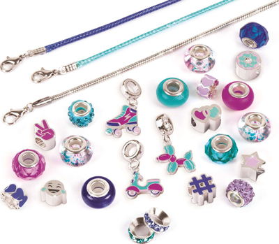 Сет за изработка на белегзии Make It Real True Blue Halo Charms, 3 белегзии, за деца 8+