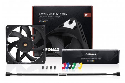 Ftohës Noctua NF-A12X15 PWM CH.BK.S, 12 cm, i zi