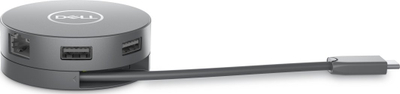 USB Hub Dell DA305 (6-In-1 Usb-C Multiport), 4 porte, i hirtë